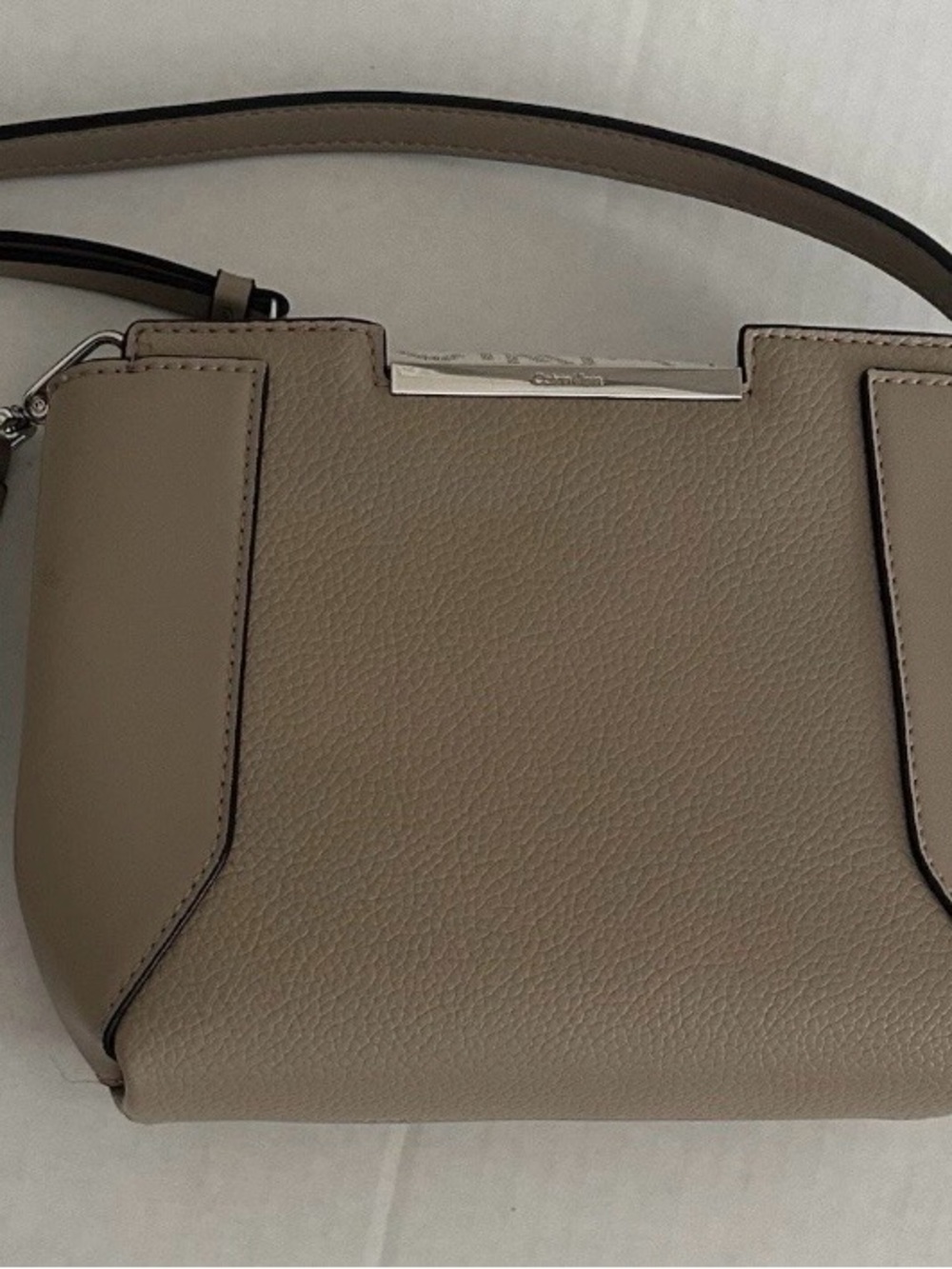 Taupe Leather Crossbody Bag - Women Bags